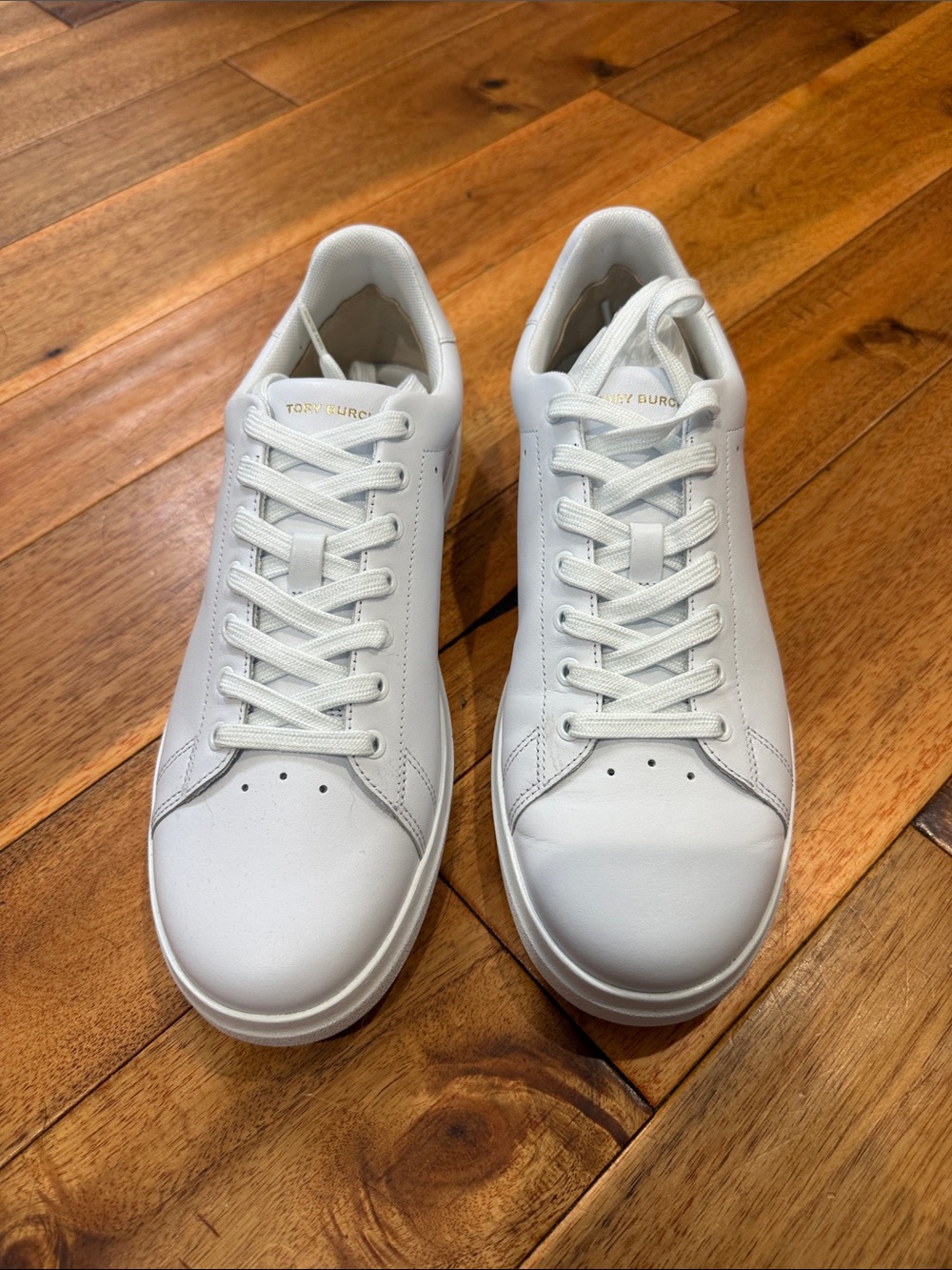 New Tory Burch leather white sneakers. Size 10
